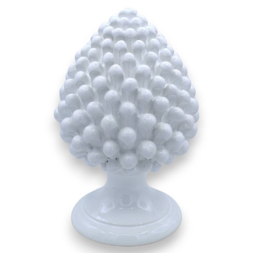 Pigna siciliana ceramica Caltagirone Monocolore (da h 35 a 50 cm) - varie opzioni Colore -  2