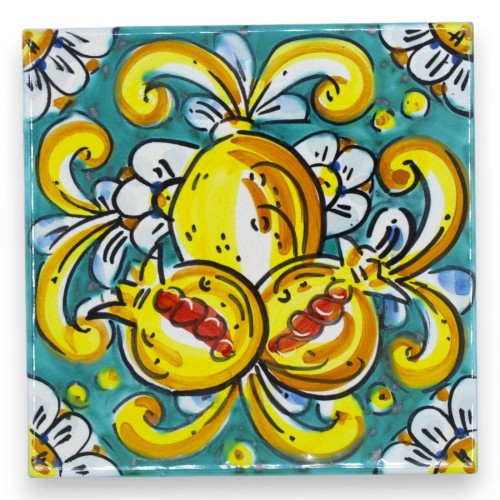Caltagirone keramisk kakel - h ca 15 x 15 cm (1st) med 7 MD2 dekorationsalternativ -  2