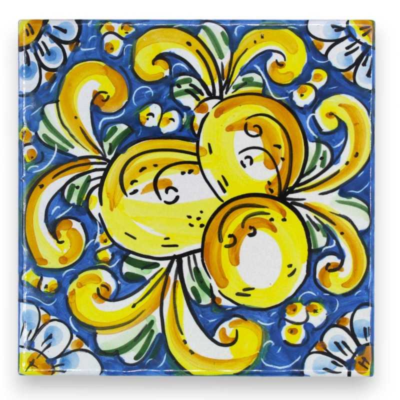 Caltagirone ceramic tile - h approx. 15 x 15 cm (1Pc) with 7 MD2 decoration options - 