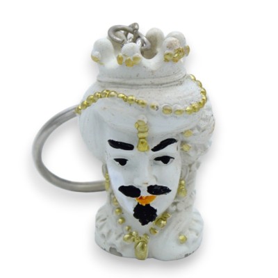 Dunkelbrauner Schlüsselanhänger aus Kunstharz, wahlweise für Männer oder Frauen, H ca. 4 cm. (1 Stück) MD3 - 