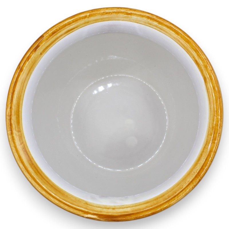 Cachepot Caltagirone keramische plantenpot - Ø 25 cm ca. Veelkleurige barokke en geometrische decoratie - 