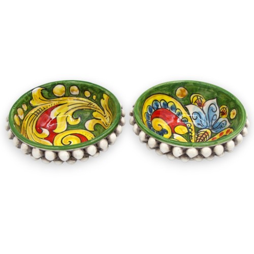 Ciotola Pigna in Ceramica Caltagirone, con 2 opzioni decoro (1pz) - 