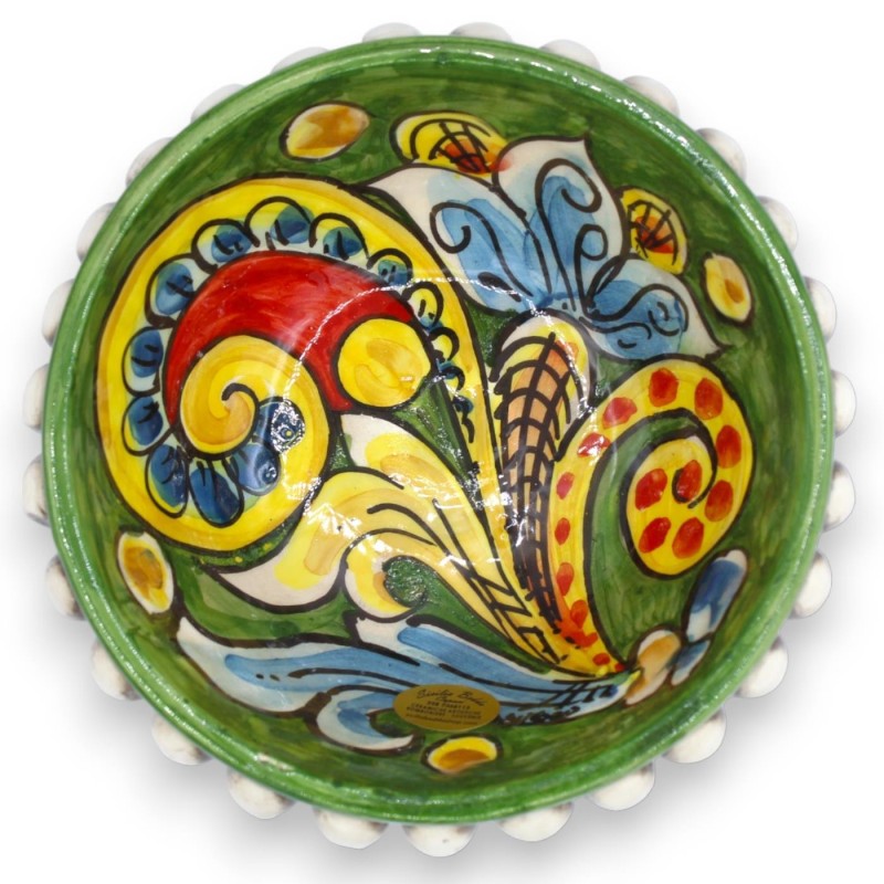 Ciotola Pigna in Ceramica Caltagirone, con 2 opzioni decoro (1pz) - 