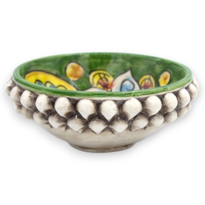 Ciotola Pigna in Ceramica Caltagirone, con 2 opzioni decoro (1pz) - 