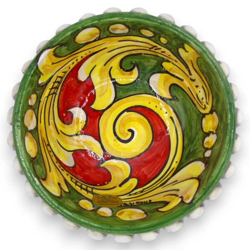 Ciotola Pigna in Ceramica Caltagirone - Ø 16 cm ca. (1pz) con 2 opzioni decoro - 