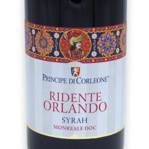 Ridente Orlando - Vin rouge Syrah DOC 750 ml - Vol.13,5% -  2