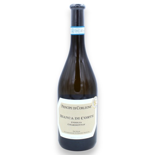 Bianca di Corte - Witte Wijn Inzolia Chardonnay DOP 750 ml - Vol.12,5% - 