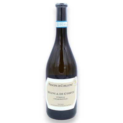 Bianca di Corte - Witte Wijn Inzolia Chardonnay DOP 750 ml - Vol.12,5% - 