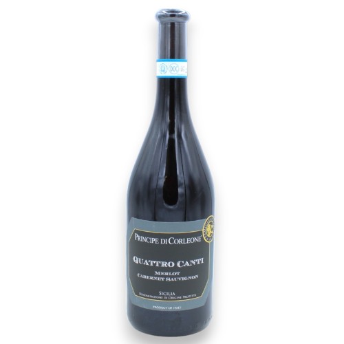 Quattro Canti, Rode Wijn Merlot Cabernet Sauvignon DOP 750 ml Vol. 13,5% - 