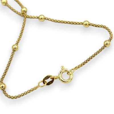 Collana d'Argento 925 placcata in oro - L 48 + 7 cm ca. con Cammeo, corallo Torre del Greco e Perle - 