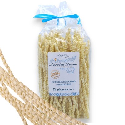 Pasta Artesana Siciliana Busiata Trapanese Larga, 500 g - 