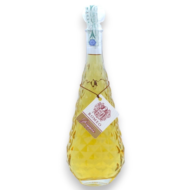 Im Barrique gereifter Grappa, Kristallglasflasche mit Diamanten – Vol. 40 %, 500 ml - 