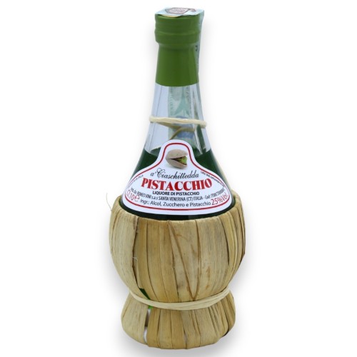 Mignon siciliansk förstärkt vinglasflaska, halmbelagd med 9 smakalternativ (1 st) 100 ml -  2