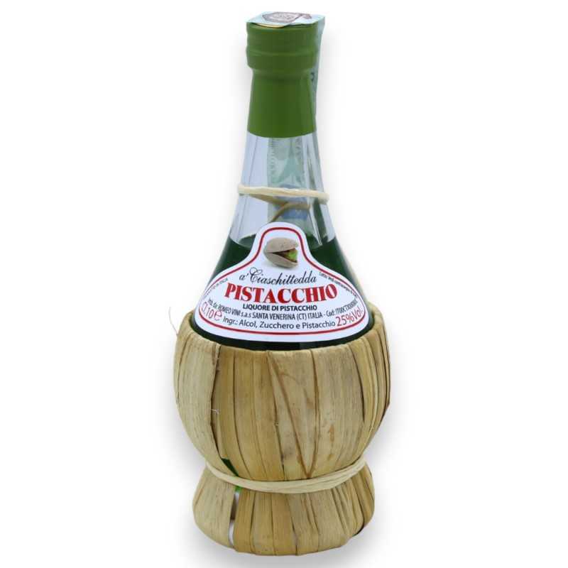 Fiasco Mignon di Vino Liquoroso Siciliano in vetro, rivestita di Paglia con 9 opzioni Gusto (1pz) 100 ml - 