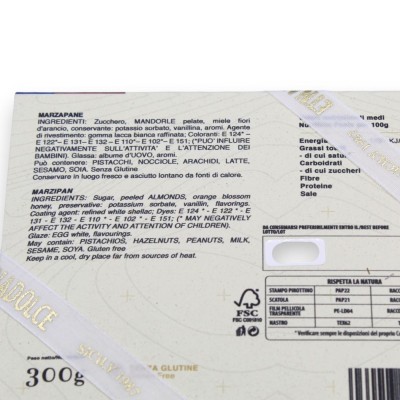 Marzipan – Martorana-Frucht, typisch sizilianische handwerklich hergestellte Süßigkeit – 300 g – GLUTENFREI - 