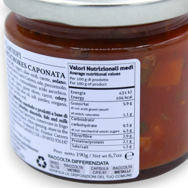 Artichoke Sicilian Caponata - 190 g - 
