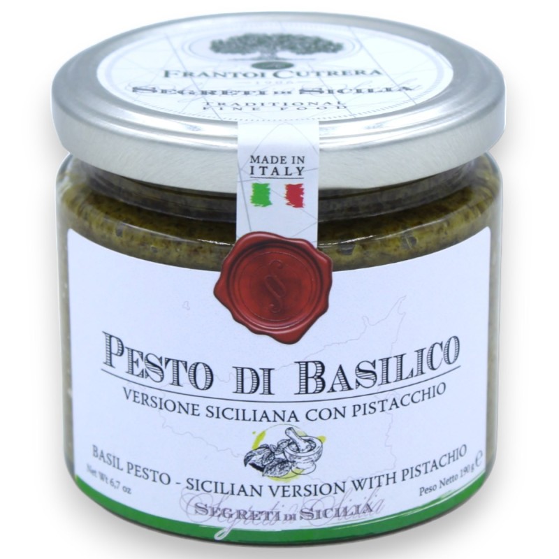 Pesto Caseiro de Manjericão Siciliano e Pistache - 190 g - 