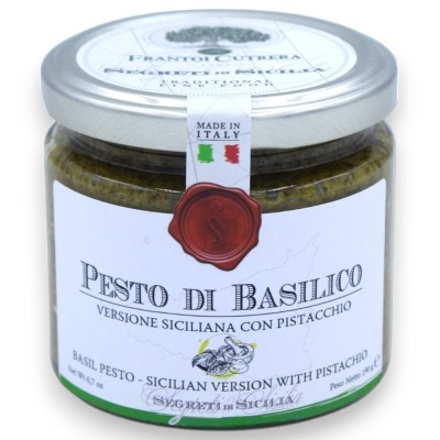 Pesto Caseiro de Manjericão Siciliano e Pistache - 190 g - 