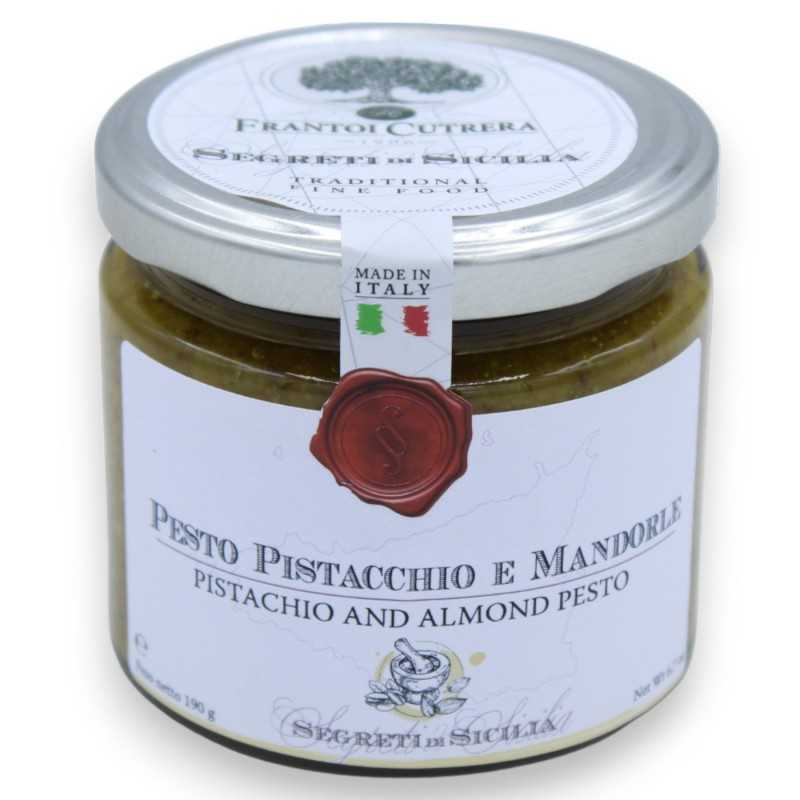 Handwerklich hergestelltes sizilianisches Pistazien-Mandel-Pesto – 190 g - 