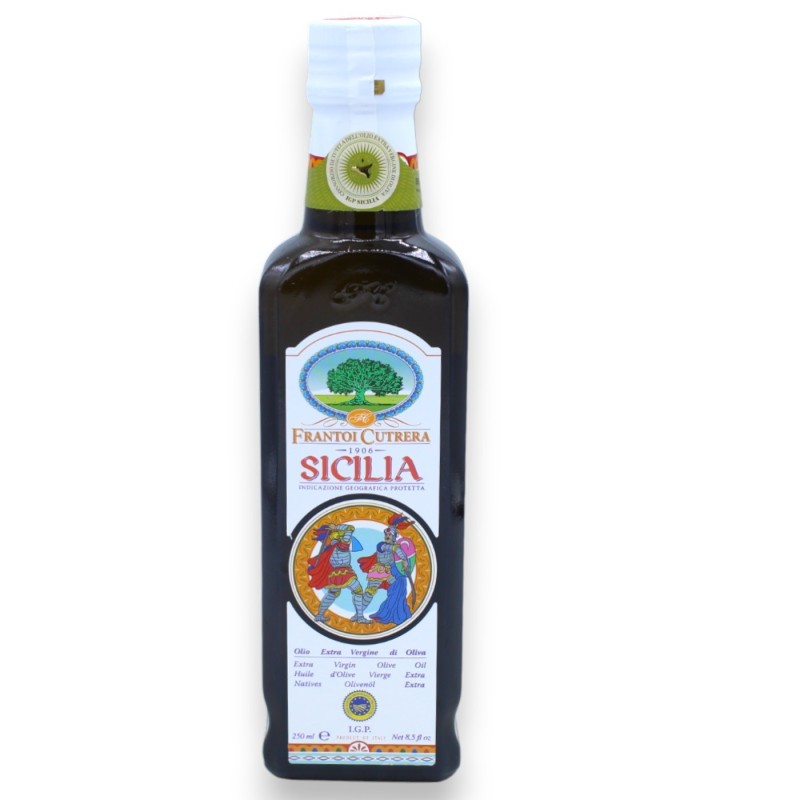 Olio Siciliano Extra Vergine di Oliva I.G.P. Cutrera in 3 opzioni formato 100, 250 o 500 ml (1Unità) - 