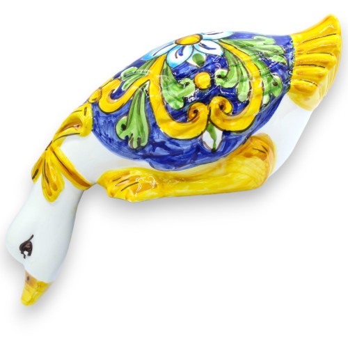 Duck head down, "La Curtigghiara" i siciliansk keramik - L 27 x h 11 cm ca. MD2 -  2