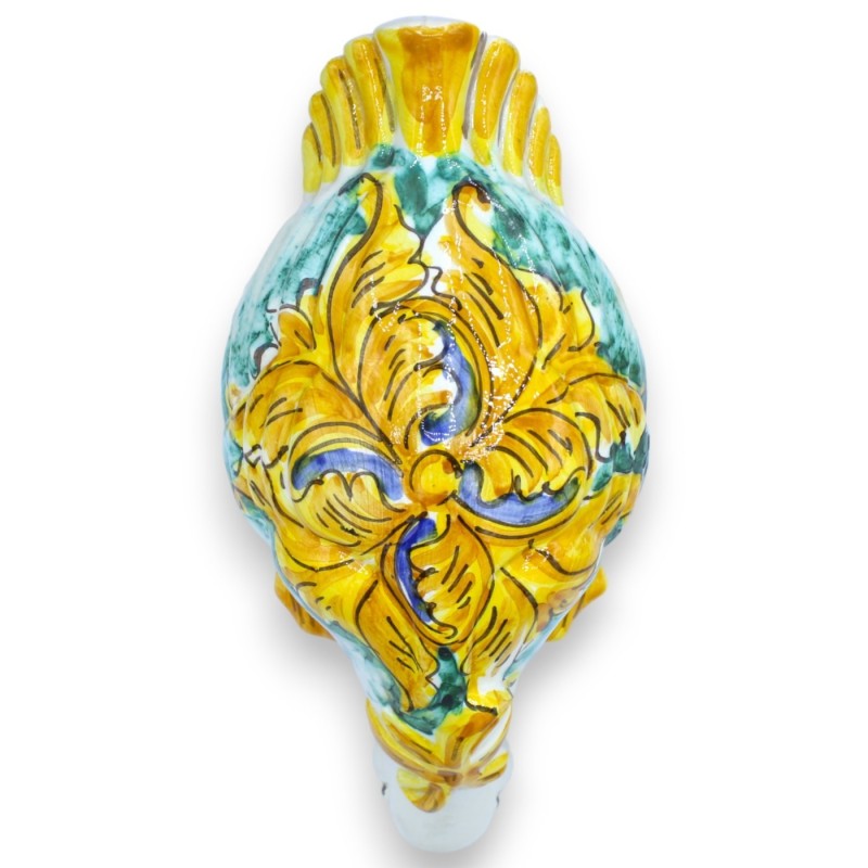 Duck head down, "La Curtigghiara" i siciliansk keramik - L 27 x h 11 cm ca. MD5 - 