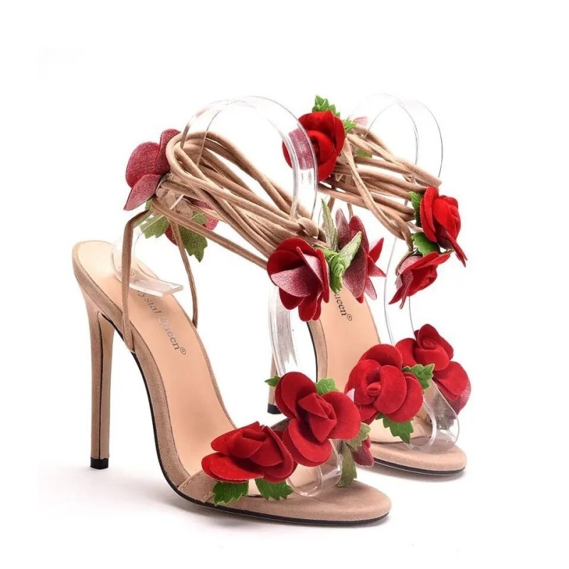 Sandales Talons Très Hauts Bebe Laurie - Daim Noir - Taille 6B - Neuves Avec étiquettes