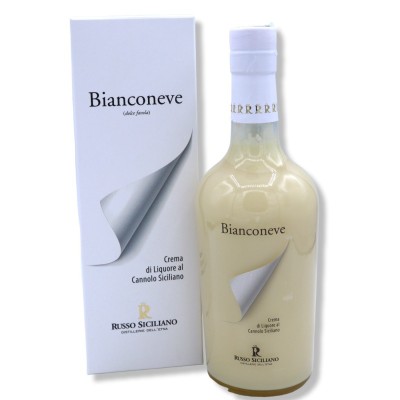 Bianconeve - Sizilianische Cannolo-Likörcreme, mit zwei Formatoptionen (1 Einheit) Vol. 17% - 