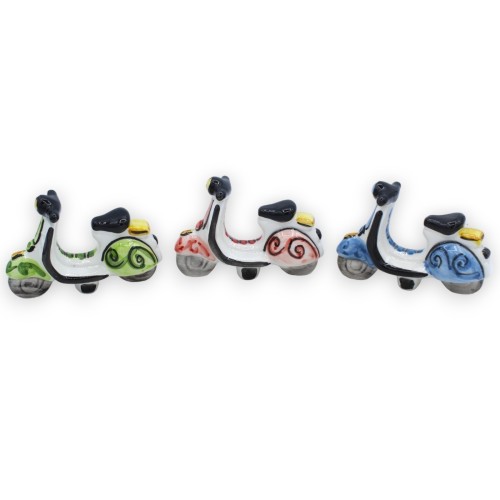 Vespa vehicle in Caltagirone ceramic - L 10 cm approx. (1pc) CAN mod - 