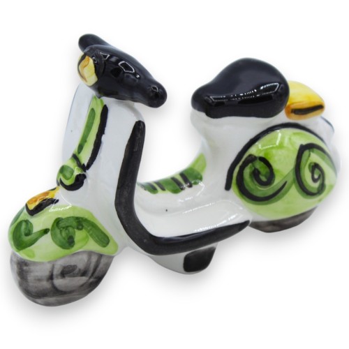 Veículo cerâmico Caltagirone Vespa - L 10 cm aprox. (1pc) MOD CAN -  2
