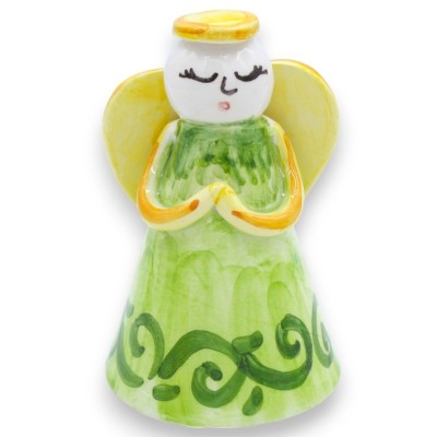 Stilisierter Engel aus Caltagirone-Keramik – Engel H ca. 10 x 7 cm. (1 Stück) mit 3 Farboptionen - 