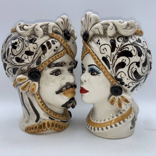 Caltagirone-Mohrenkopf, Höhe 20 cm -  2