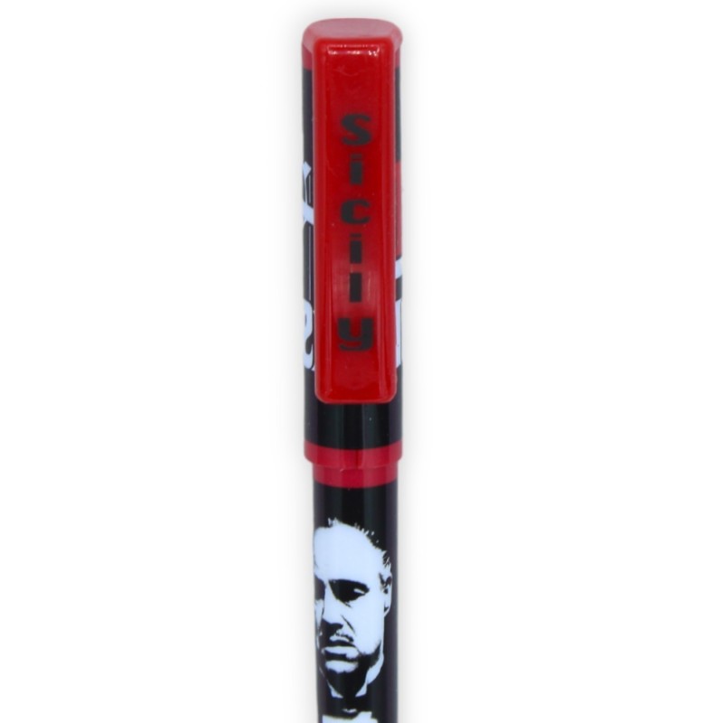 „Der Pate“-Stift mit Kappe, blaue Tinte, mit 3 Kappenfarboptionen (1 Stück) - 