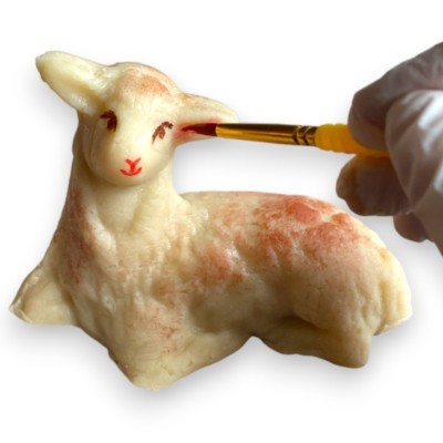 Cordeiro de Páscoa de maçapão, 100% artesanal e sem glúten - 150 g - 