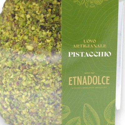 100% ARTISAN Easter egg with pistachio chocolate, covered with chopped pistachios, 500 gr. - 