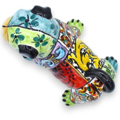 Caltagirone Ceramic Pug Dog, Measurements h 18 x 20 cm approx. ÉLITE series modern decoration - 