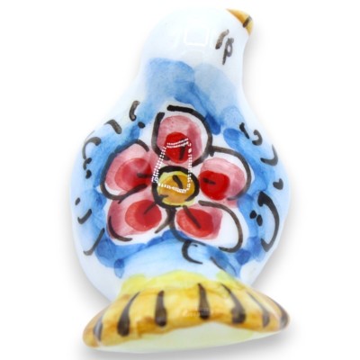 Caltagirone Keramik-Taube, L 5 x 3 cm ca. (1 Stück) zufällige Dekoration und Farbe - 