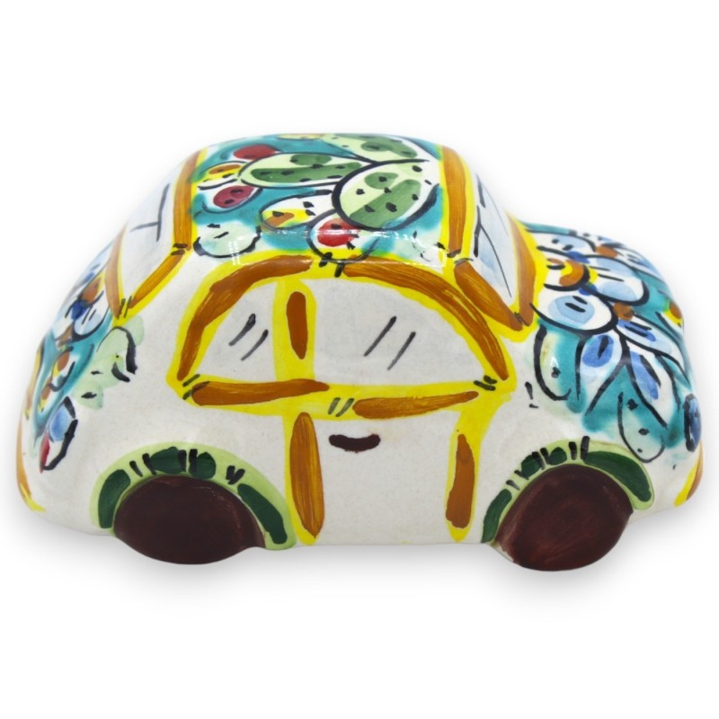 Pojazd ceramiczny Cinquecento Caltagirone, 2 opcje kolorystyczne i losowa dekoracja (1 szt.) - 