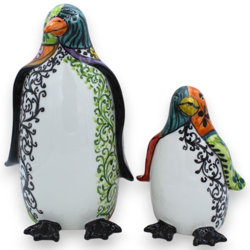 Caltagirone Ceramic Penguin, 2 Size Options (1pc) ÉLITE Series Modern Decor - 