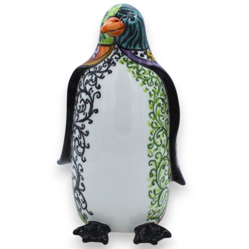 Caltagirone Ceramic Penguin, 2 Size Options (1pc) ÉLITE Series Modern Decor -  2