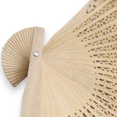 Perforated wooden fan, (1pc) - 