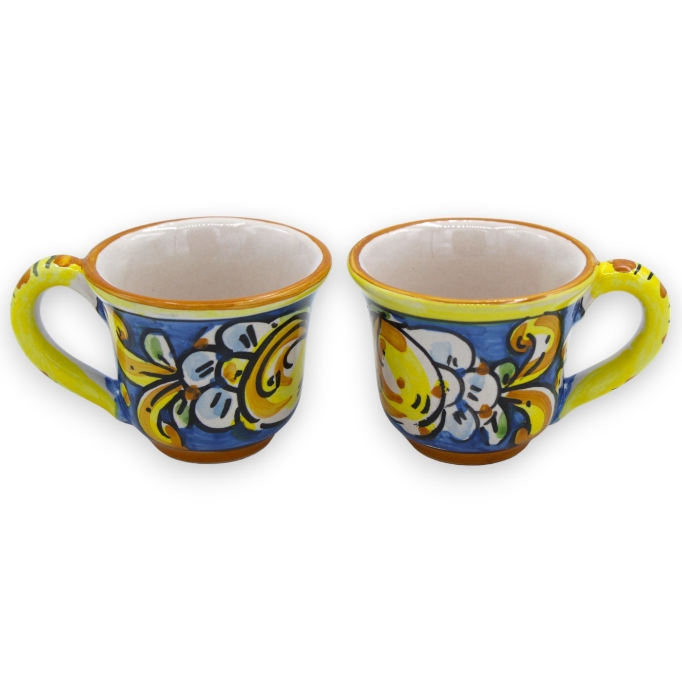 Sun's Tea Set 2 Tazze E Piattini In Vetro Borosilicato Ultra Trasparente Per Tè E Caffè