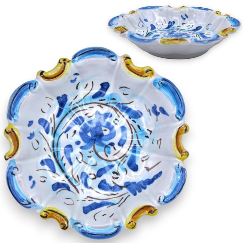 Tigela de cerâmica barroca Caltagirone - L 13 x 13 cm aprox. (1 unidade) cor e decoração aleatórias -  2