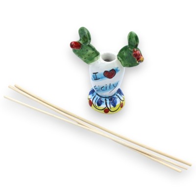 Essentie houder parfumeur, Prickly Pear Shovel, Caltagirone keramiek - 2 maatopties (1pc) Willekeurige decoratie - 