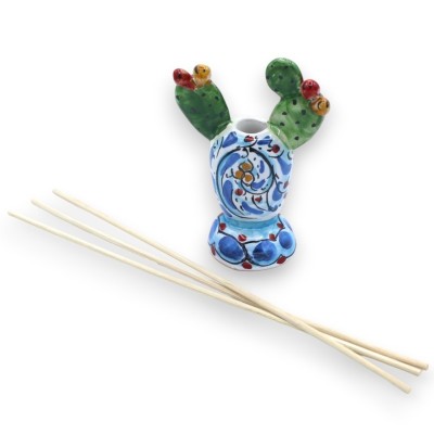 Essentie houder parfumeur, Prickly Pear Shovel, Caltagirone keramiek - 2 maatopties (1pc) Willekeurige decoratie - 