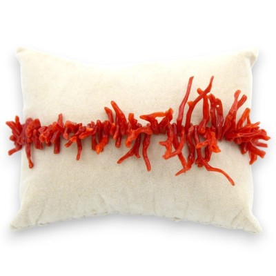 Bracelet avec Coraux de longueur variable, L 22 cm env. - 