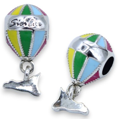 Ciondolo Charm con foro per bracciale in Argento 925, con 5 opzioni modello (1Unità) - 