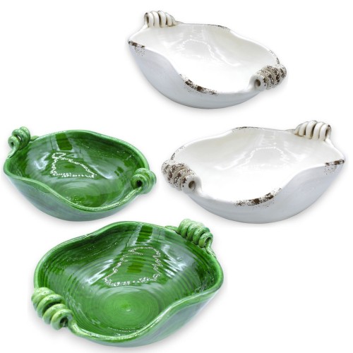 Bol à fruits de pièce maîtresse ovale, 2 options de taille et de couleur (1pc) Poignées Torchon - 