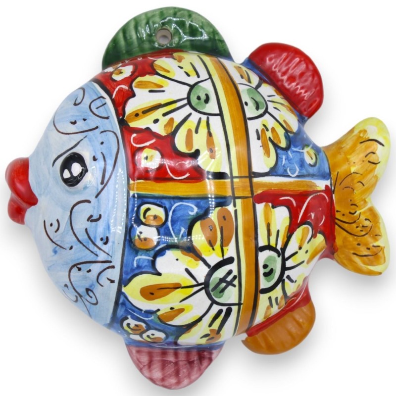 Rozdymka ceramiczna Caltagirone, wys. ok. 14 x 14 cm. (1 szt.) losowa dekoracja i kolor - 