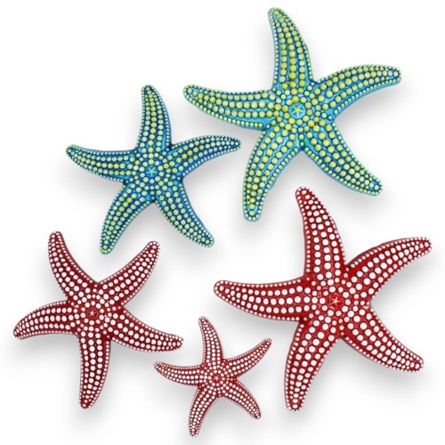 Estrela do mar com relevos, em cerâmica siciliana, três opções de tamanho e duas opções de cores (1 unidade) - 